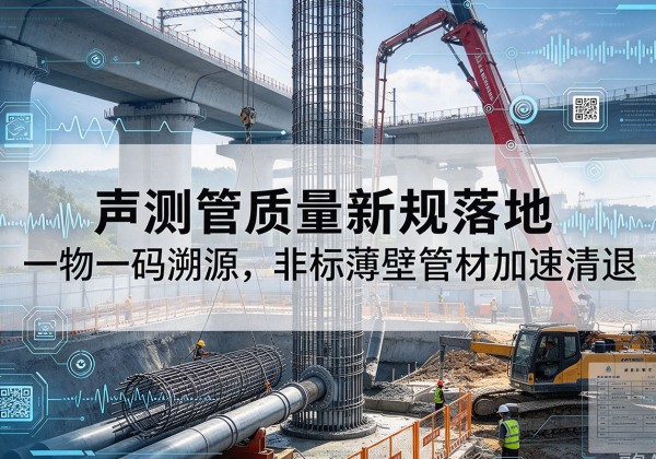 清河门声测管质量新规落地，一物一码溯源，非标薄壁管材加速清退